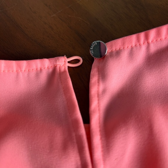 Pink Ted Baker Short Sleeve Too with Jeweled Neckline - Picture 14 of 15